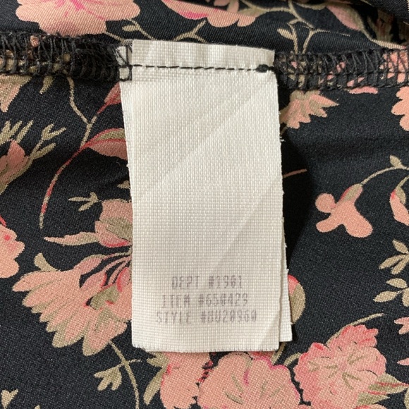 VTG 90s Y2K Betsy Johnson Silk Slip Dress Black Floral XS - Picture 14 of 15